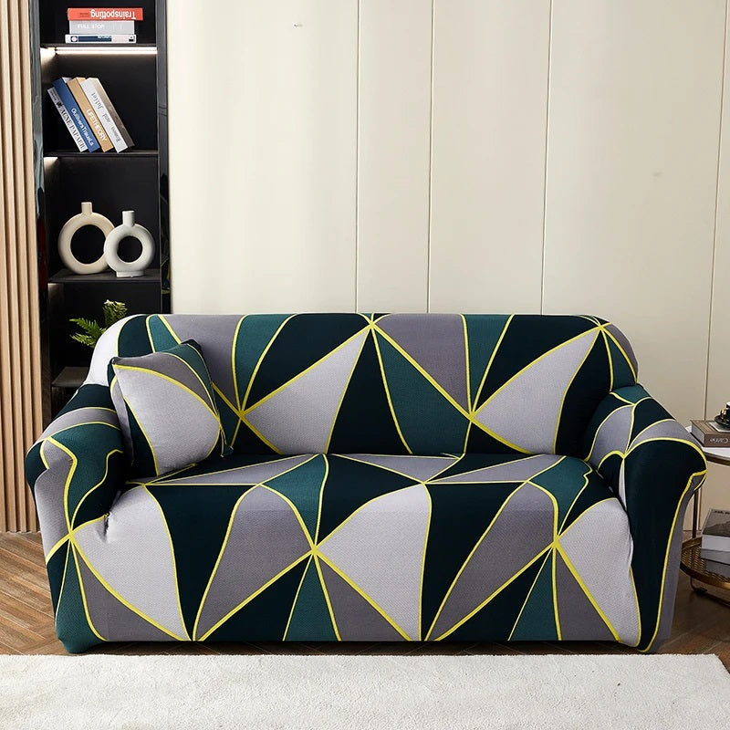 Printed Jersey Sofa Cover