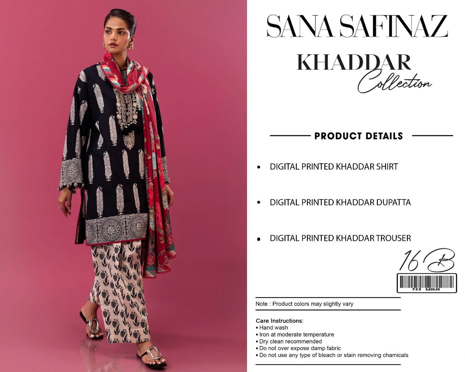 Sana Safinaz 3-piece khaddar Unstiched Digital Print