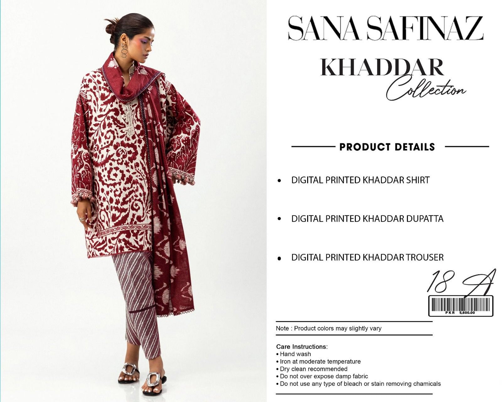 Sana Safinaz 3-piece khaddar Unstiched Digital Print