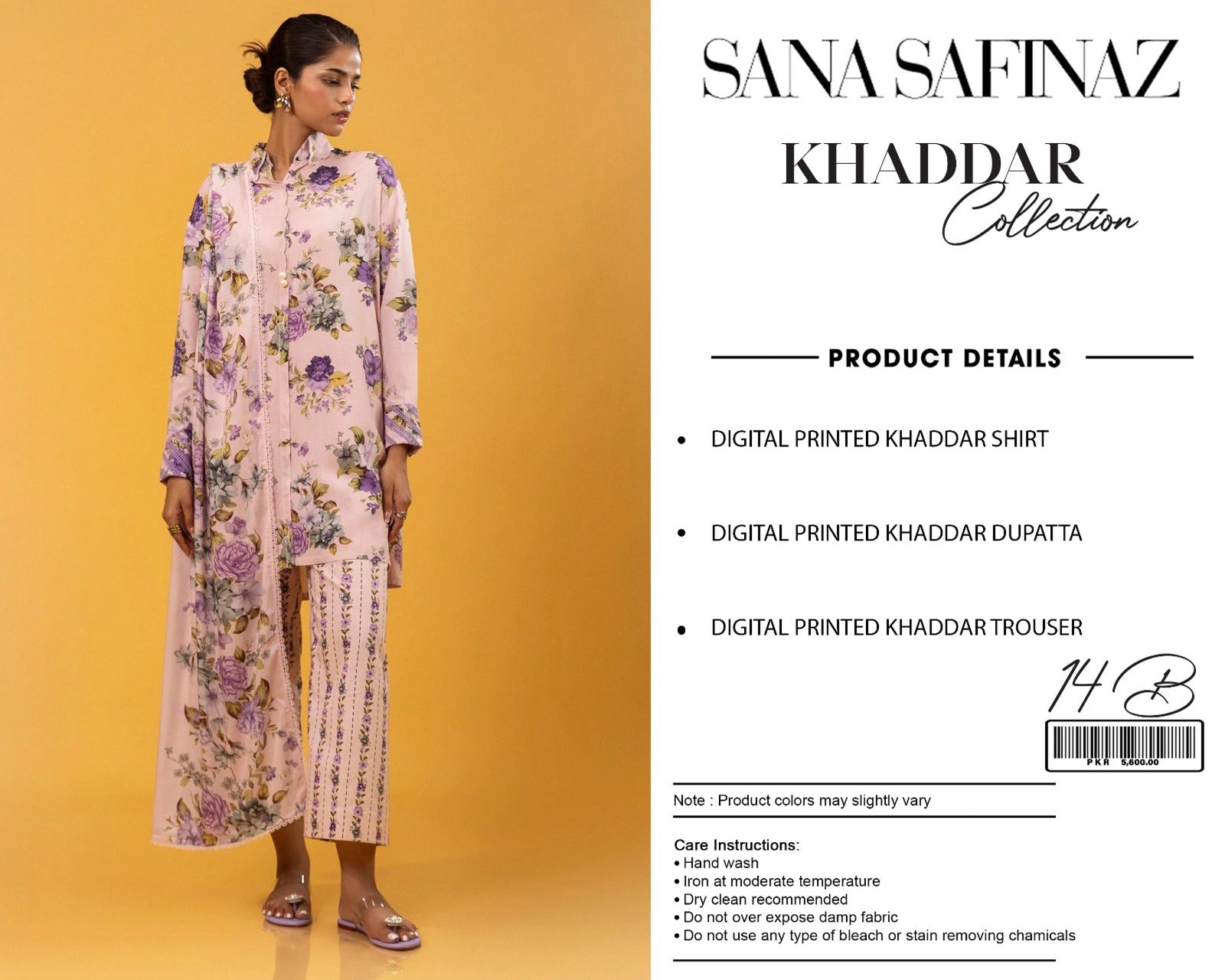 Sana Safinaz 3-piece khaddar Unstiched Digital Print