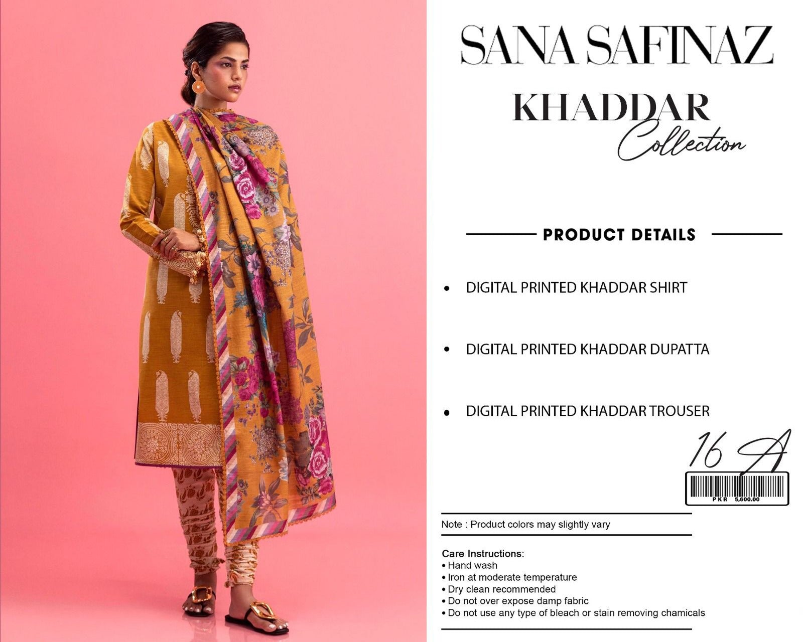 Sana Safinaz 3-piece khaddar Unstiched Digital Print