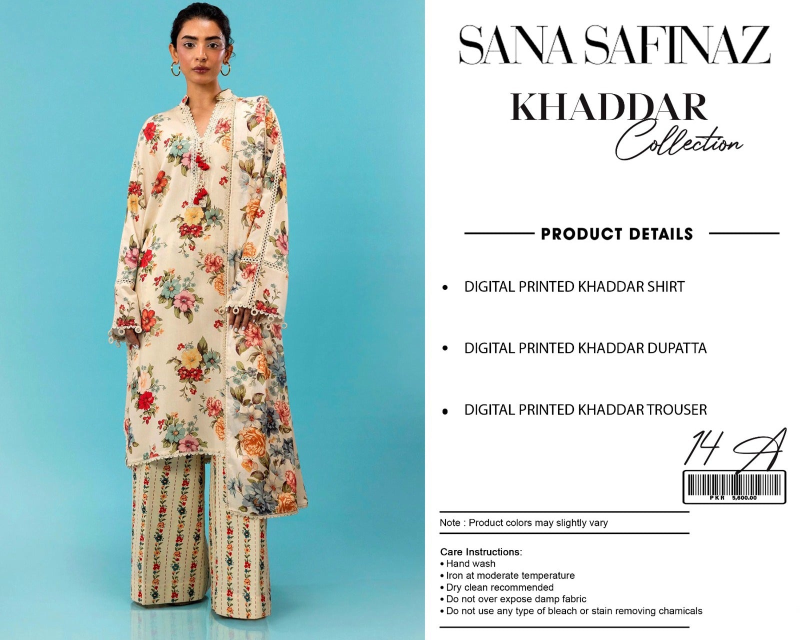 Sana Safinaz 3-piece khaddar Unstiched Digital Print