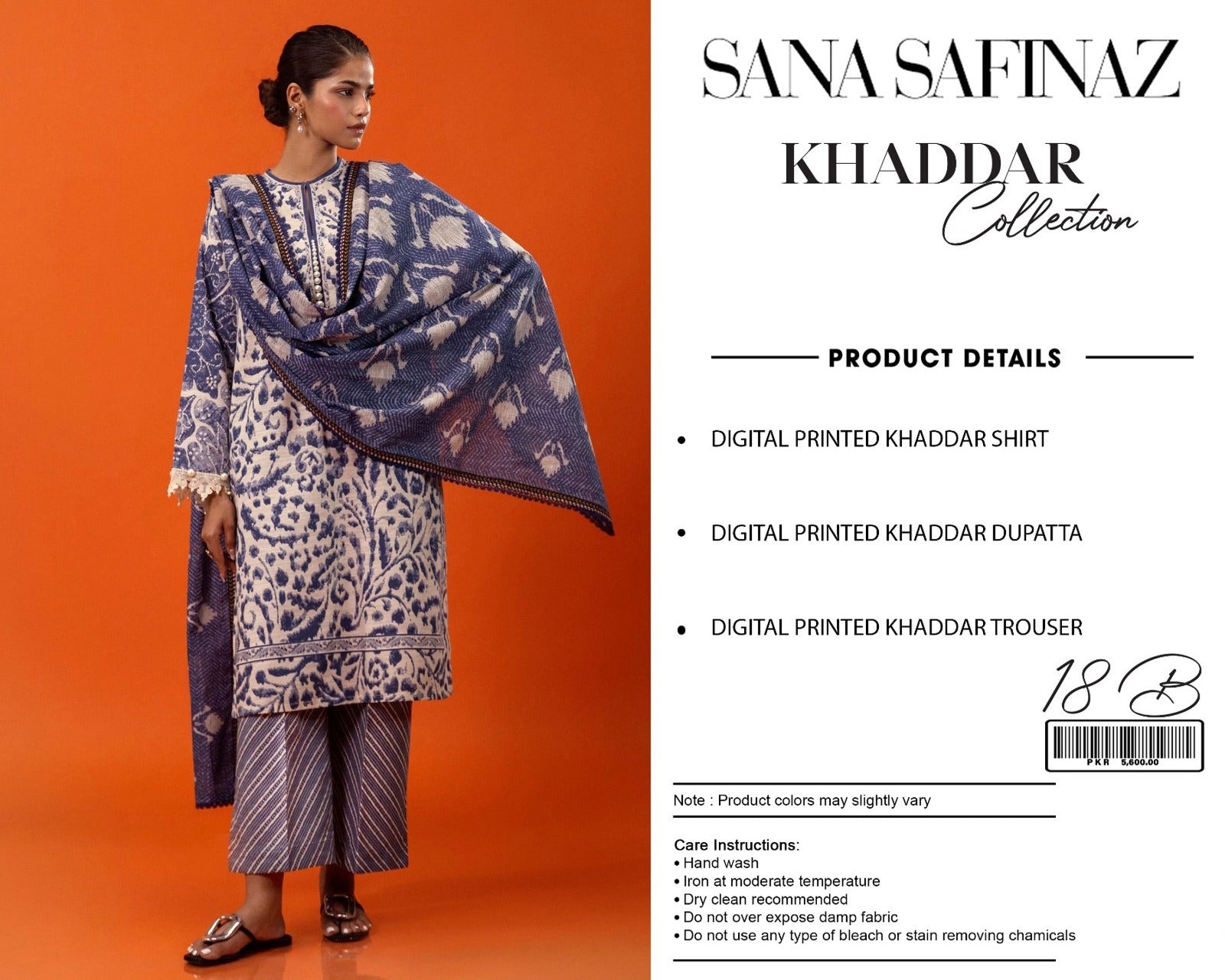 Sana Safinaz 3-piece khaddar Unstiched Digital Print