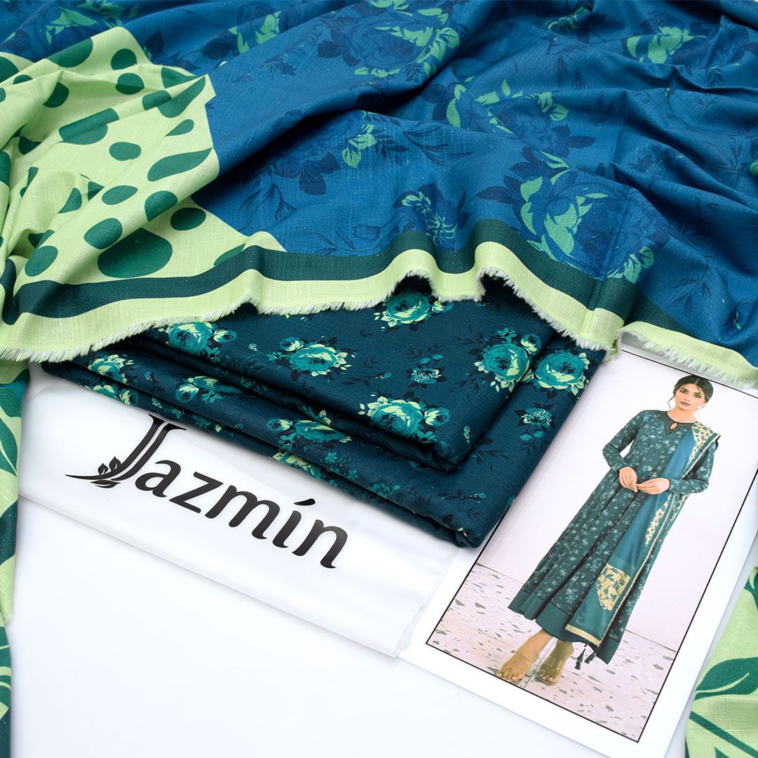 Jazmin 3-piece khaddar Unstiched Digital Print