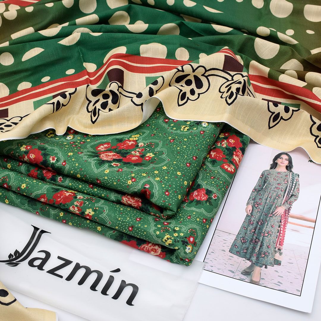 Jazmin 3-piece khaddar Unstiched Digital Print