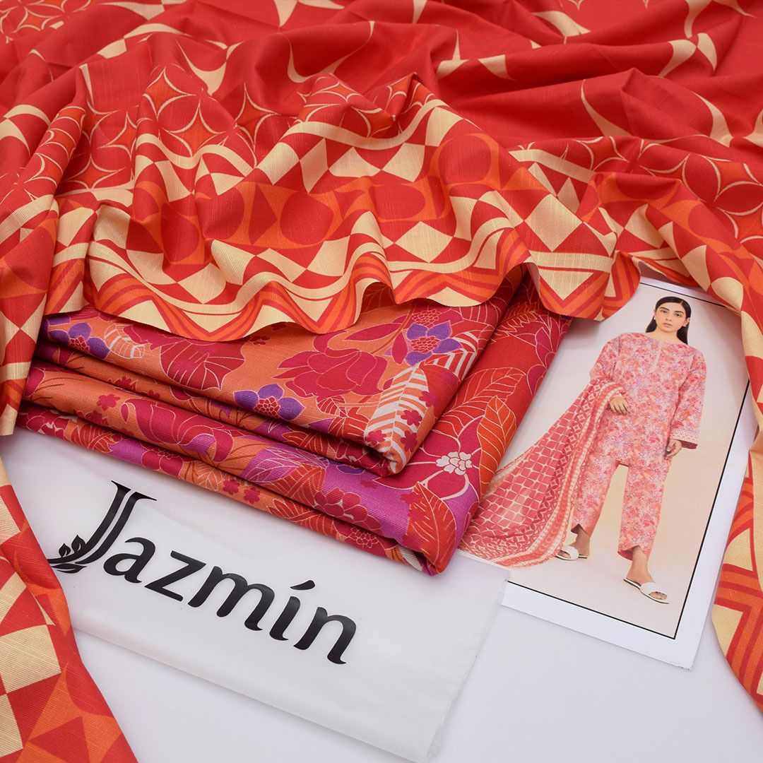 Jazmin 3-piece khaddar Unstiched Digital Print