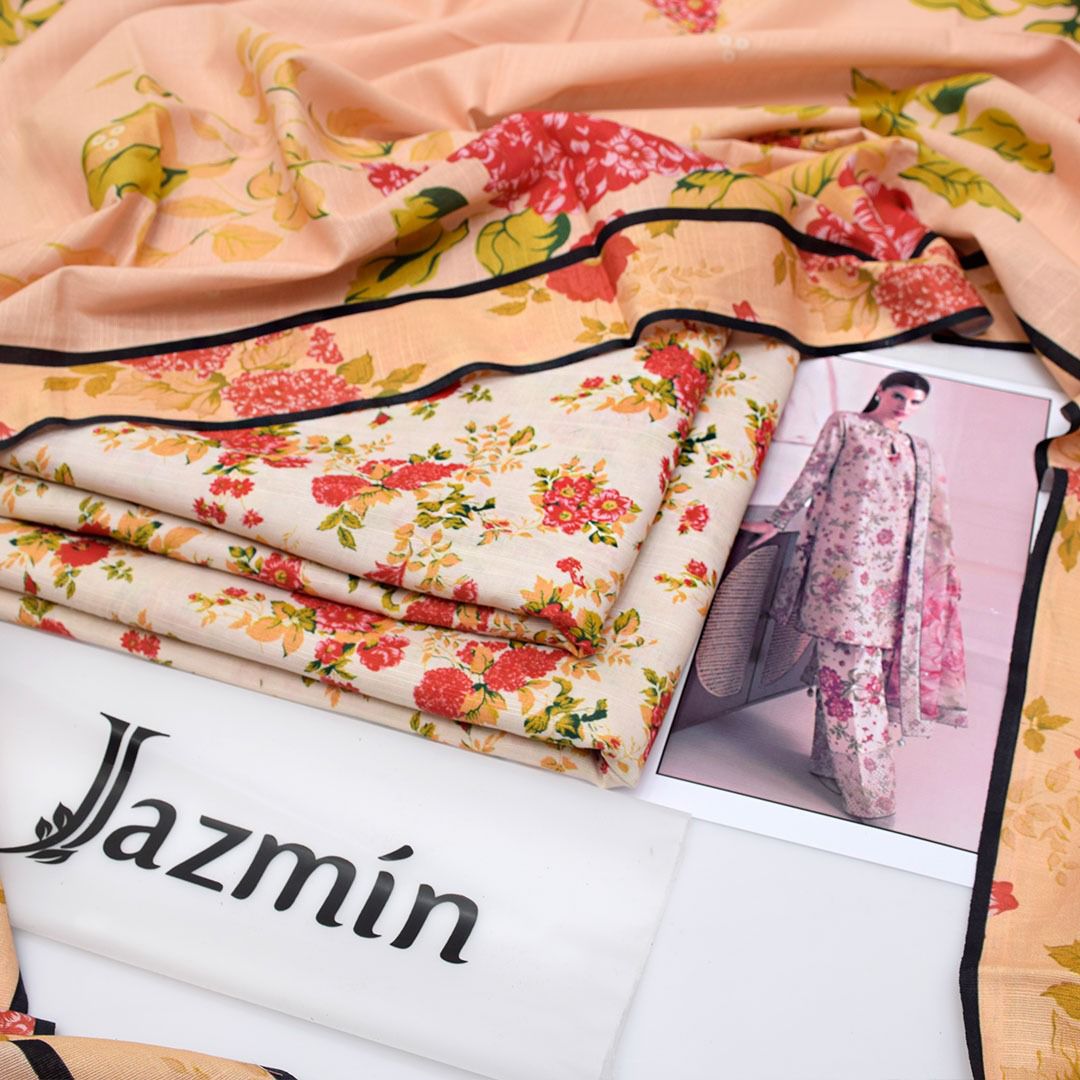 Jazmin 3-piece khaddar Unstiched Digital Print