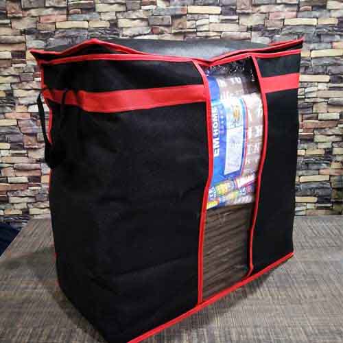 Multipurpose Storage Bag In Black Color 110 GSM