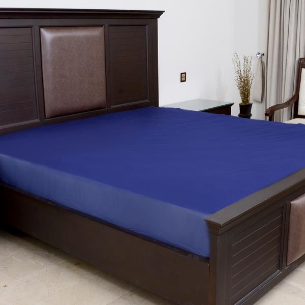 Terry Waterproof Mattress Cover - Blue