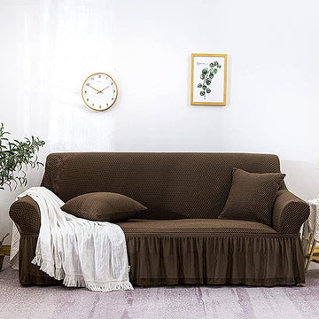 Turkish Style Sofa Cover - Dark Brown